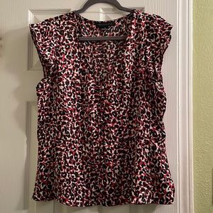 Sanctuary Leopard Button down Blouse M